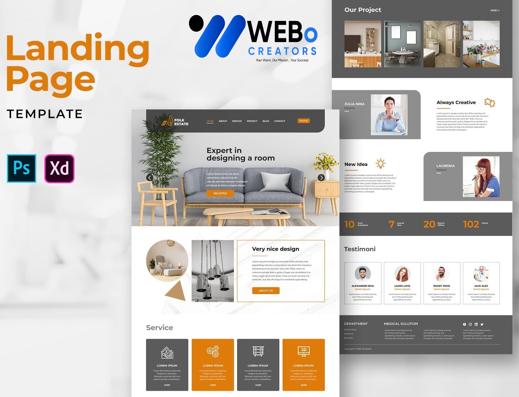 Creative Landing Page Designs, Themes, Graphic Elements for Kuwait Businesses 2026