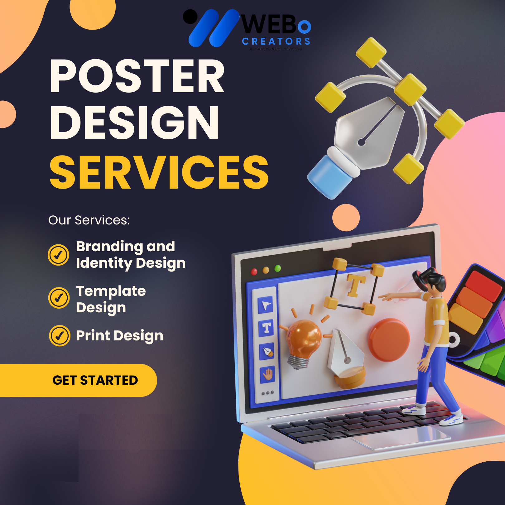 Poster Design Service | Get Powerful Advertising Poster in Kuwait for Business and Events