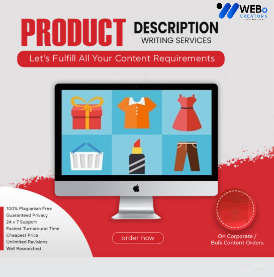 Product Description Writing Services | Best Digital Marketing Agency | Web Design in Kuwait for online stores