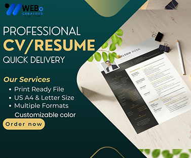 Elegant Resume Design Service, CV designs, CV writing in Kuwait For Gain Job